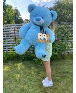 Плюшевий ведмедик Клітина 140 см блакитний