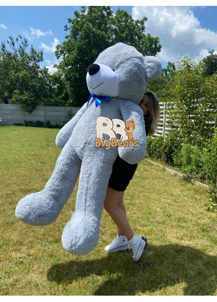 Плюшевий ведмедик Монті 180 см сірий