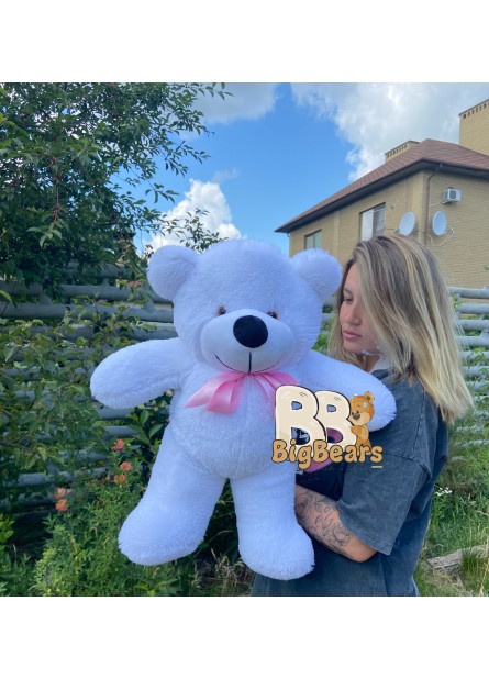 Плюшевий ведмедик Монті 80 см білий