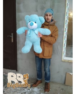 Плюшевий ведмедик Монті 80 см блакитний