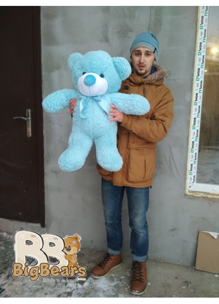 Плюшевий ведмедик Монті 80 см блакитний