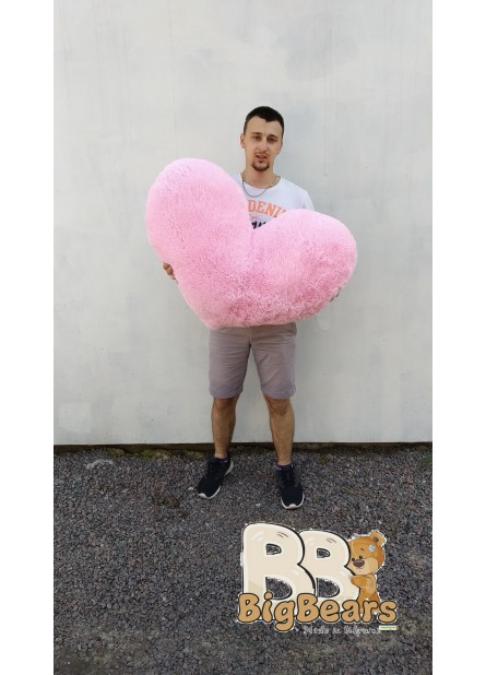 Плюшеве серце 100 см рожеве Плюшеве серце 100 см рожеве