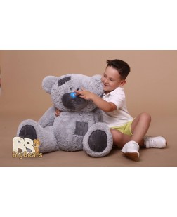 Плюшевий ведмедик Тедді 100 см сірий