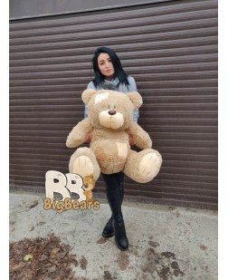 Плюшевий ведмедик Тедді 100 см персиковий