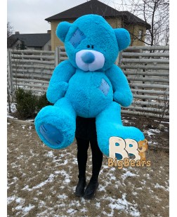 Плюшевий ведмедик Тедді 160 см бірюзовий