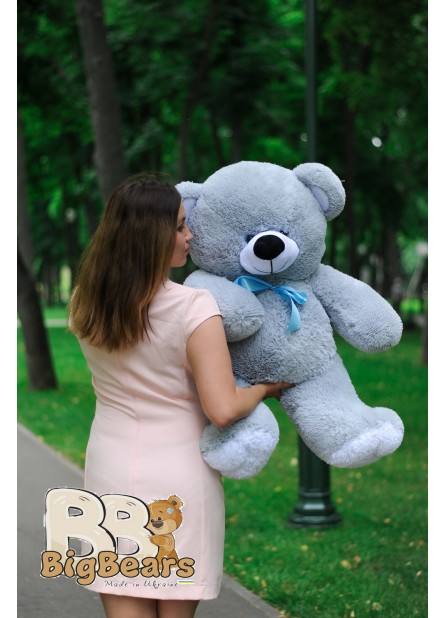 Плюшевий ведмедик Томмі 100 см сірий