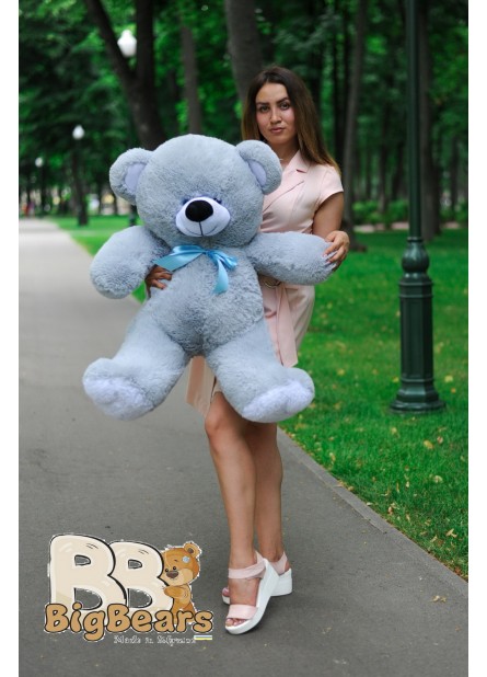 Плюшевий ведмедик Томмі 100 см сірий