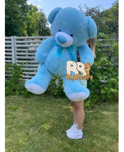 Плюшевий ведмедик Томмі 160 см блакитний