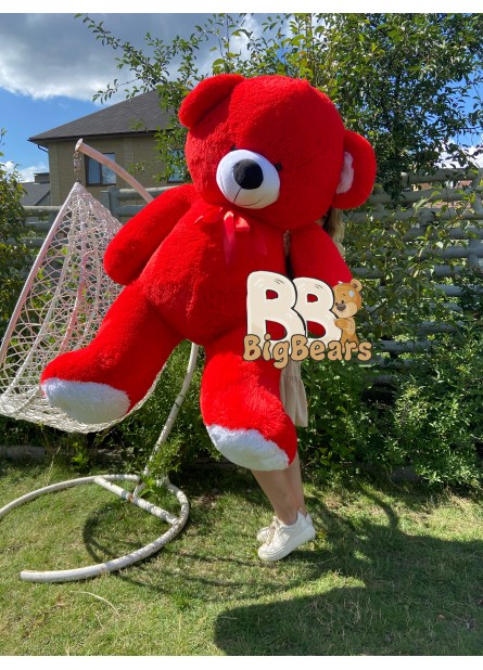 Плюшевий ведмедик Томмі 200 см червоний