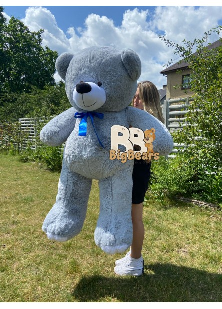 Плюшевий ведмедик Ветлі 160 см сірий