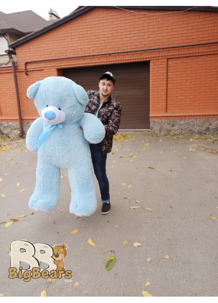 Плюшевий ведмедик Ветлі 160 см блакитний Плюшевий ведмедик Ветлі 160 см блакитний