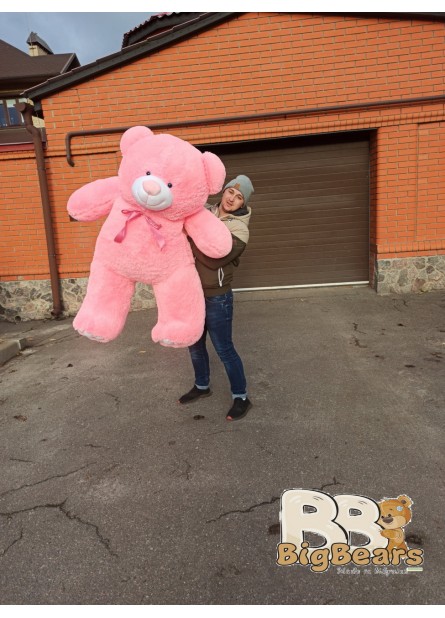 Плюшевий ведмедик Ветлі 160 см рожевий Плюшевий ведмедик Ветлі 160 см рожевий