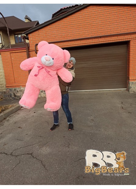 Плюшевий ведмедик Ветлі 160 см рожевий Плюшевий ведмедик Ветлі 160 см рожевий