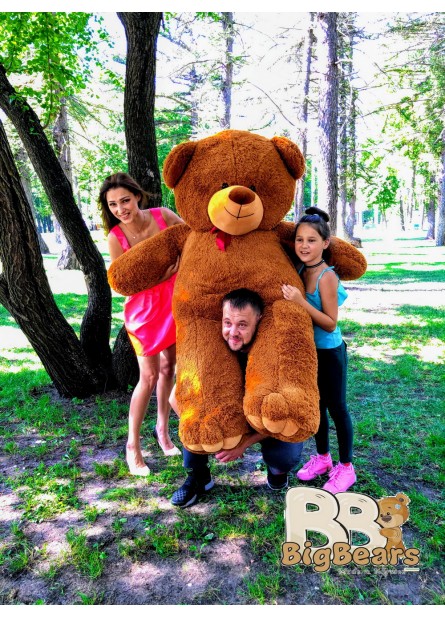 Плюшевий ведмедик Ветлі 200 см колір коричневий Плюшевий ведмедик Ветлі 200 см колір коричневий