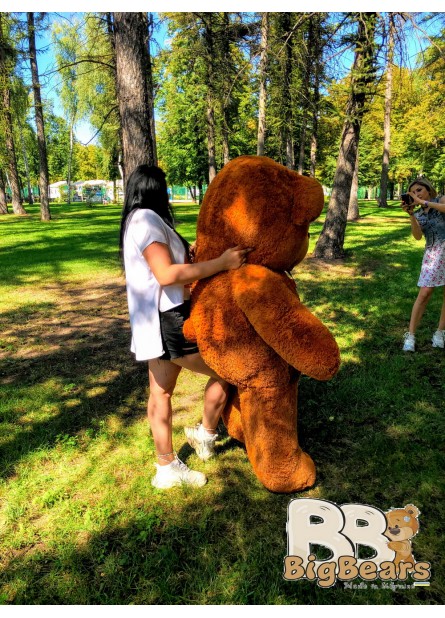 Плюшевий ведмедик Ветлі 200 см колір коричневий Плюшевий ведмедик Ветлі 200 см колір коричневий