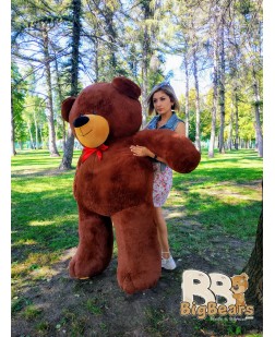 Плюшевий ведмедик Ветлі 200 см шоколадний