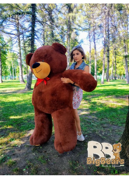 Плюшевий ведмедик Ветлі 200 см шоколадний Плюшевий ведмедик Ветлі 200 см шоколадний