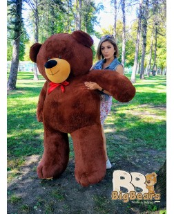 Плюшевий ведмедик Ветлі 200 см шоколадний