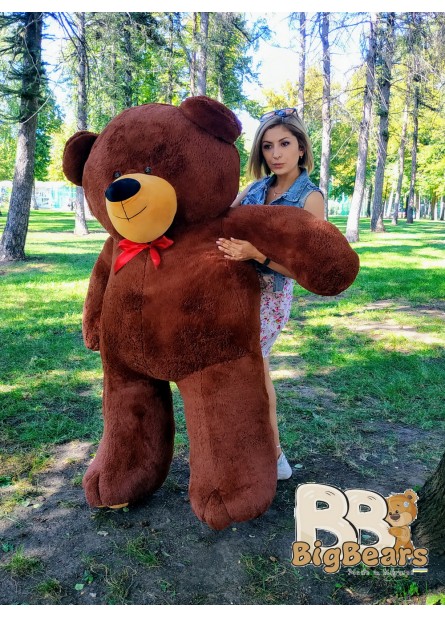 Плюшевий ведмедик Ветлі 200 см шоколадний