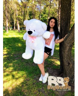 Плюшевий ведмедик Луї 130 см білий