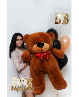 Плюшевий ведмедик Луї 130 см коричневий