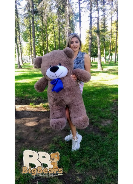 Плюшевий ведмедик Луї 130 см капучино