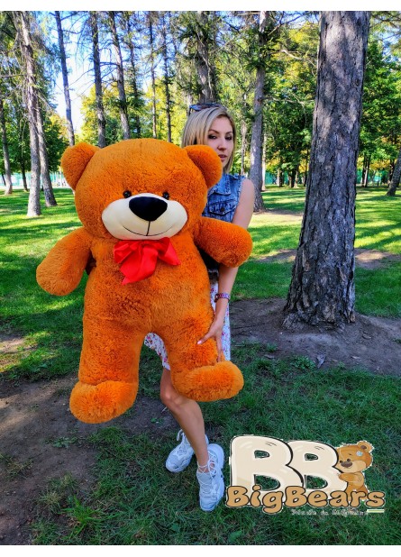 Плюшевий ведмедик Луї 130 см рудий